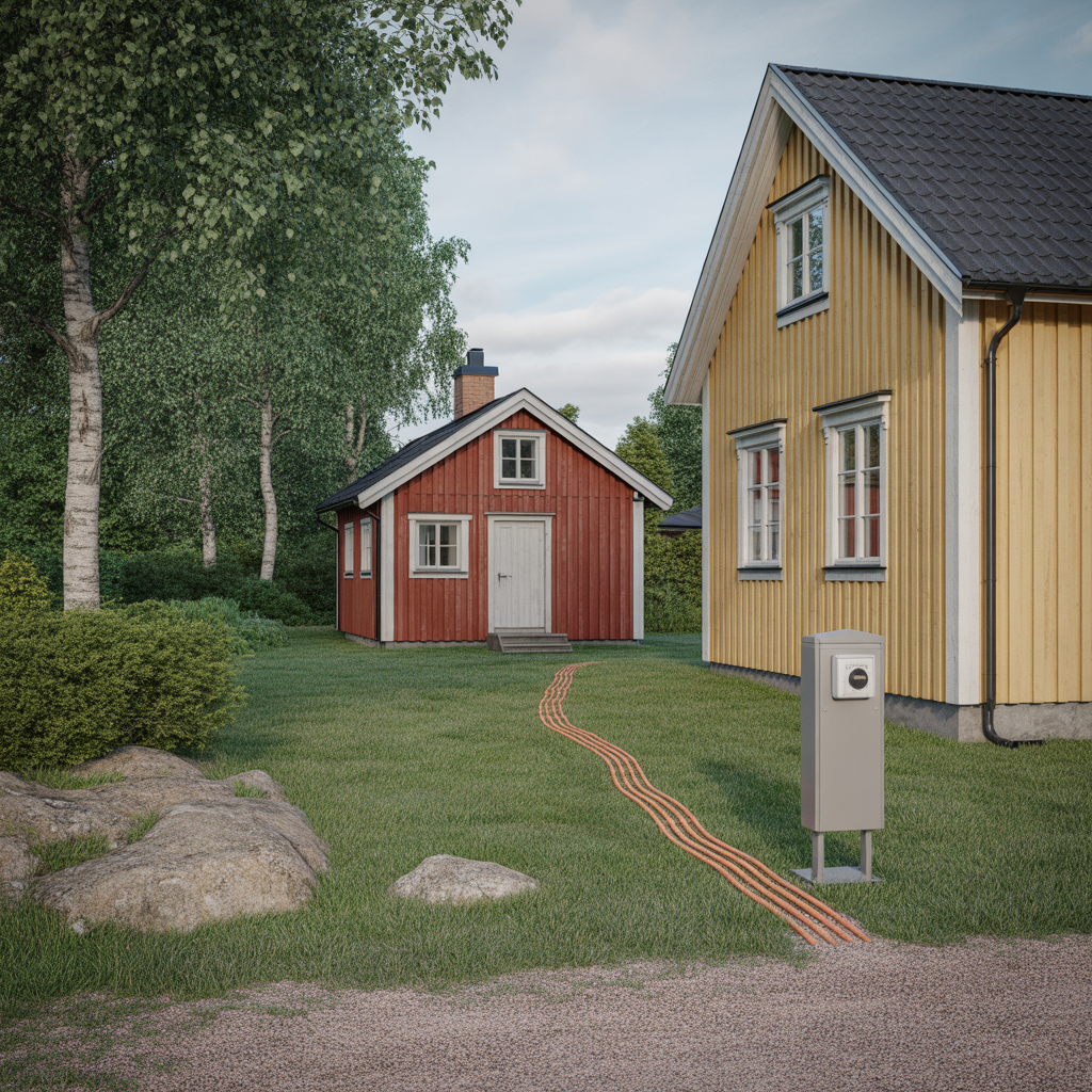 dra el till friggebod eller attefallshus regler och kostnad